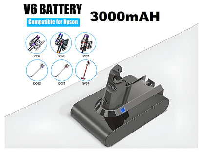 Dyson V6 Battery 3000mAh Replacement