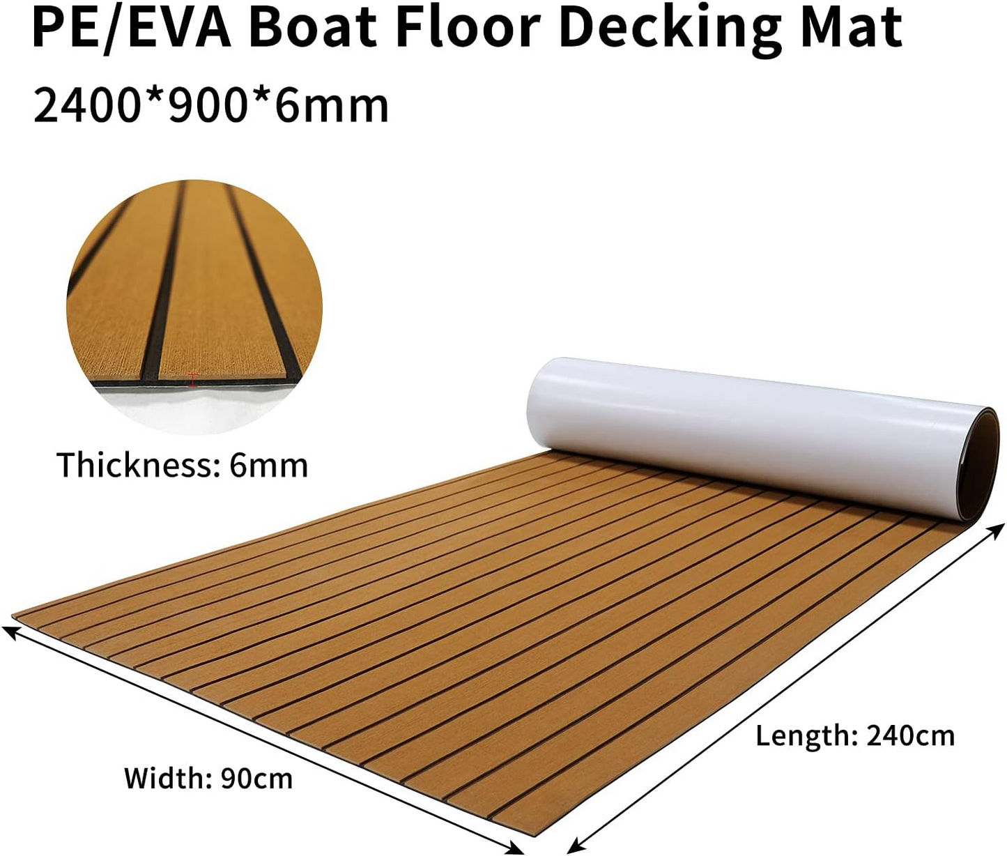 Marine Carpet Teak Boat Flooring Mat