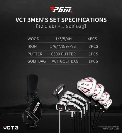 PGM Men Golf Clubs Set with Bag 12clubs