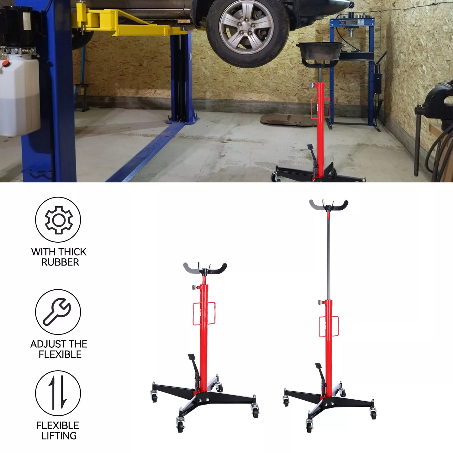 Transmission Jack Telescopic 1000lb Lifter
