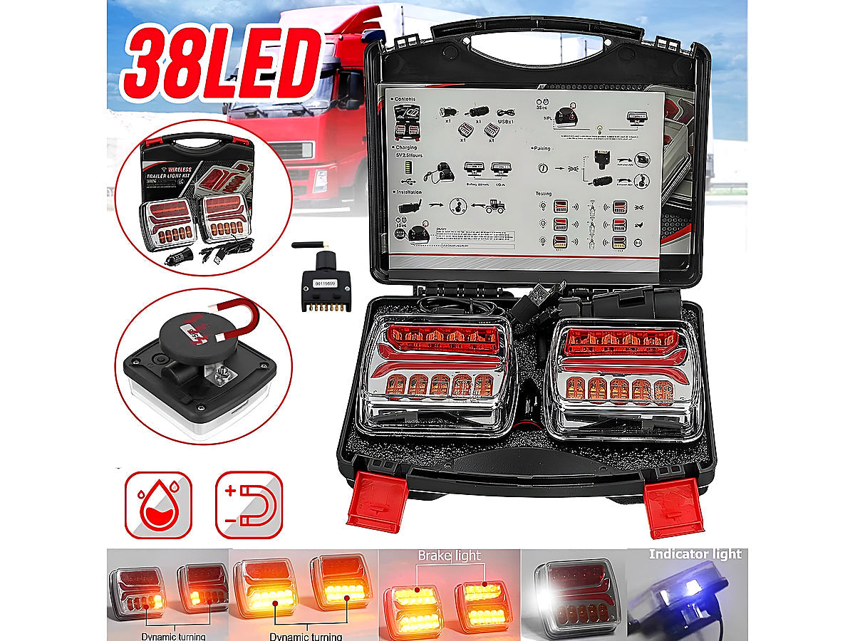 Trailer Light Wireless LED Trailer Truck Tail Lights
