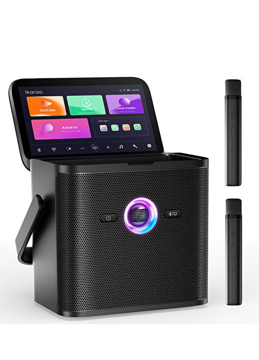 Ikarao S3 Karaoke Machine System With 7″ Touch Screen Wireless Mic