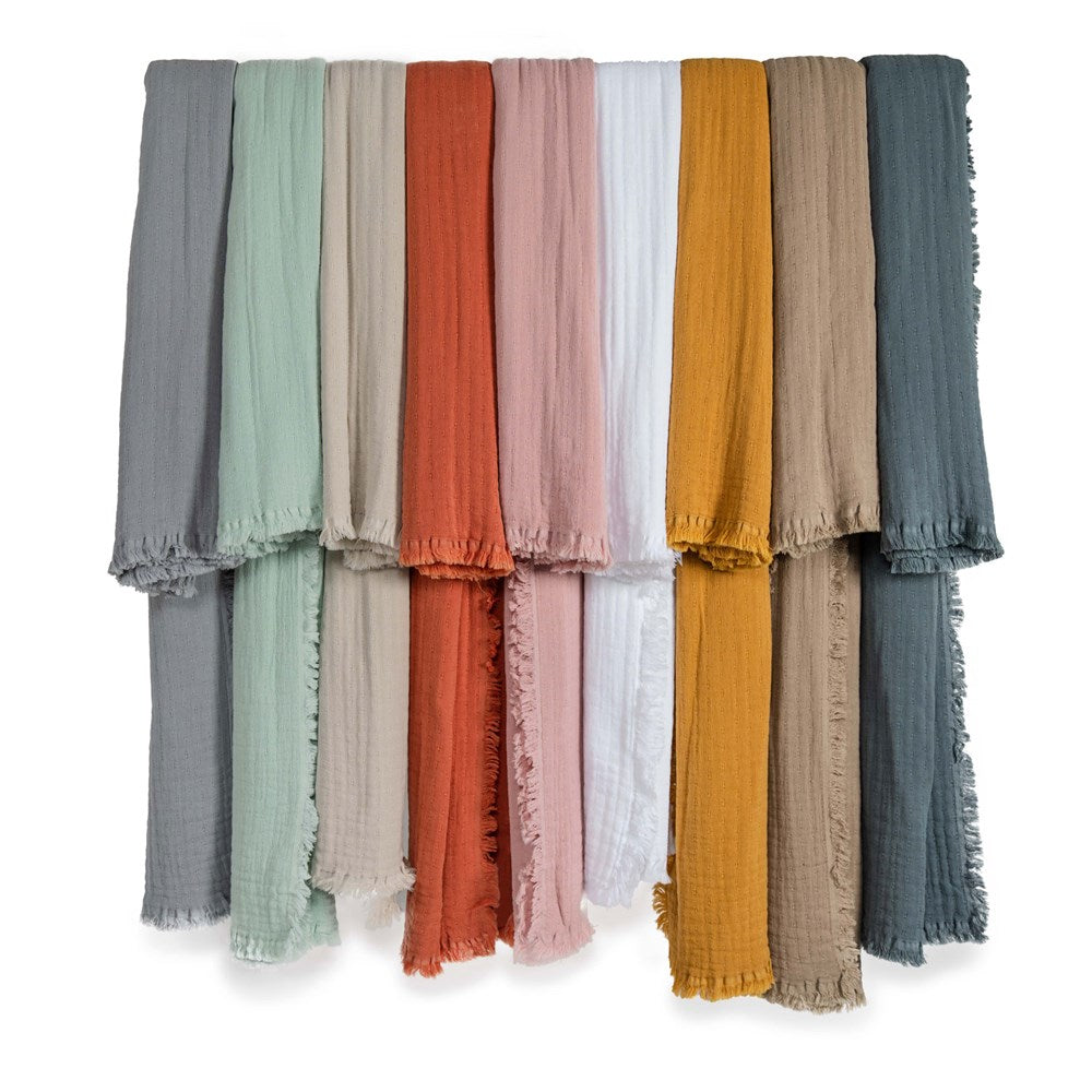 Portuguese Signo Cotton Gauze Throw