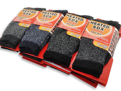 (12 Pairs) Men's Thermal Crew/Work Socks