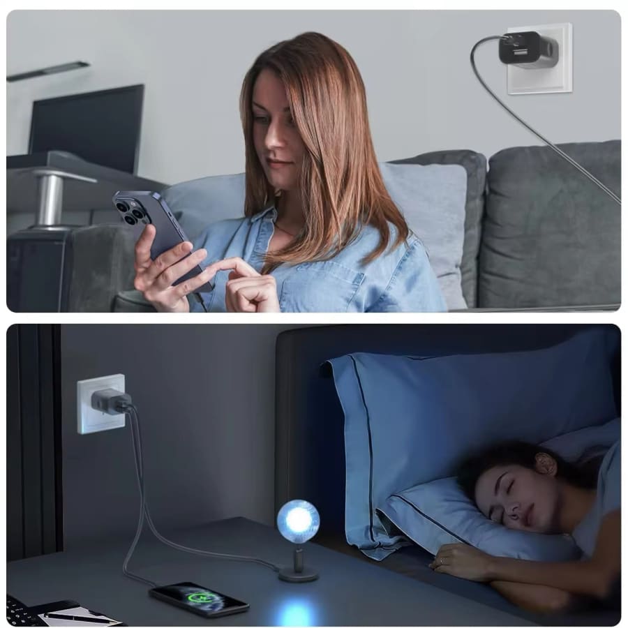 Dual USB Power Adapter Wall Plug (NZ / AUS) (Black)