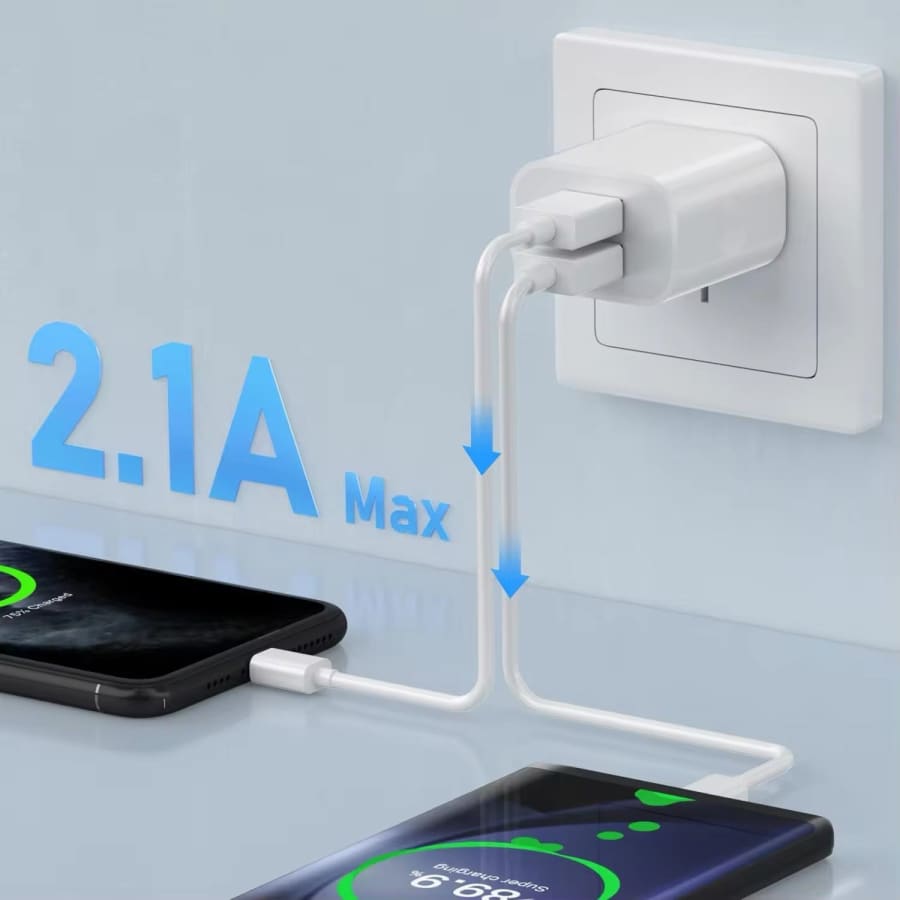 Dual USB Power Adapter Wall Plug (NZ / AUS)