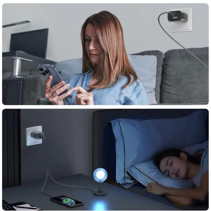 Dual USB Power Adapter Wall Plug (NZ / AUS) (Black)