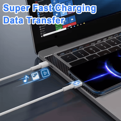 5A 100W USB-C to USB-C Cable – Super Speed Fast Charging & Data Sync