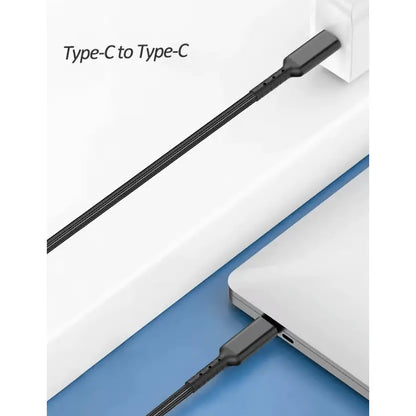 Durable Type-C to Type-C Cable – Fast Charging & Data Sync USB-C Cable