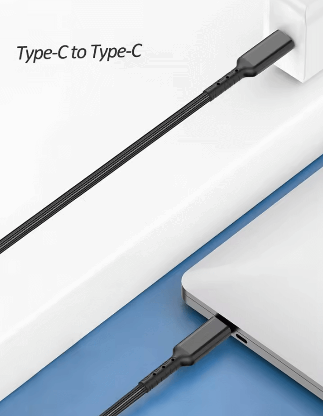 Durable Type-C to Type-C Cable – Fast Charging & Data Sync USB-C Cable