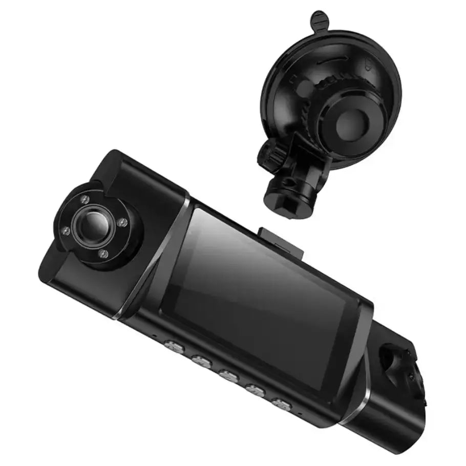 DV17 4-Channel 360° Rotating Dash Cam with 3-Inch IPS Display and Wi-Fi