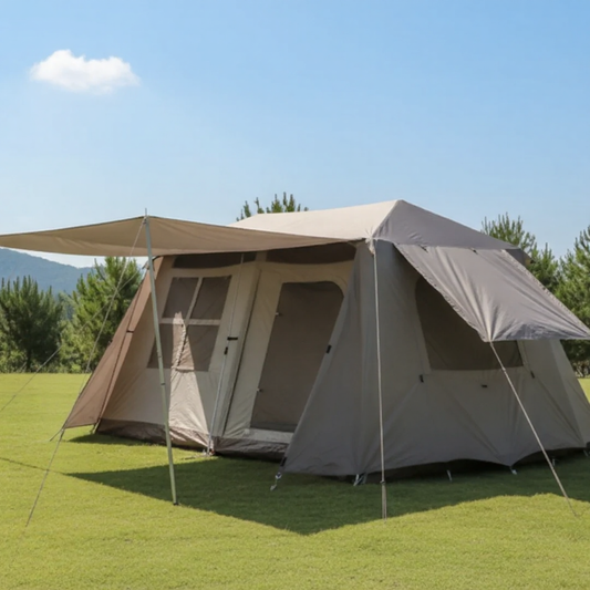 Family Tent Double Layers Waterproof Tent Manual pole setup  PU3000+ LCF01633