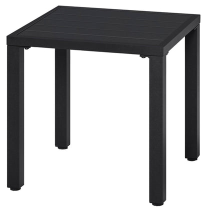 Outdoor Small Metal Square Side Table Garden Coffee End Table