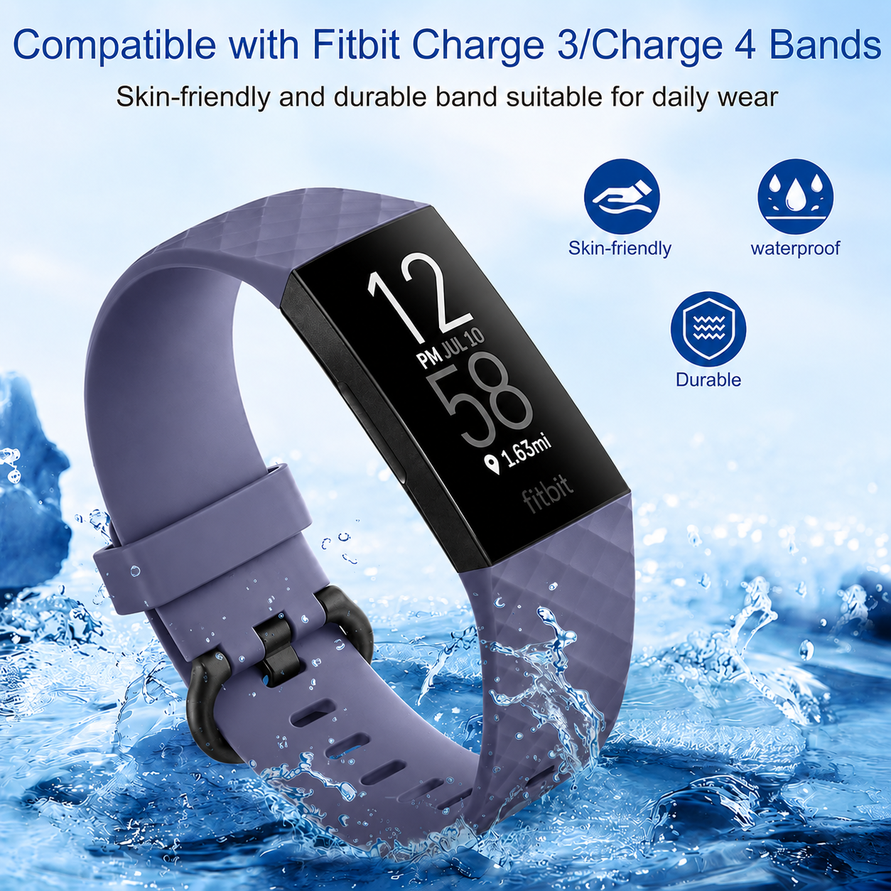 Fitbit Charge 3 / 4 Strap Fitbit Belt (Small)