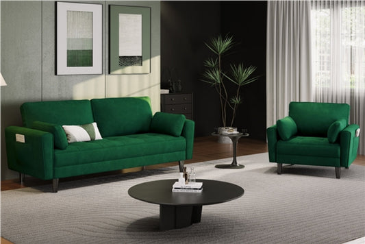 2-Seater Sofa and Oversized Armchair Set