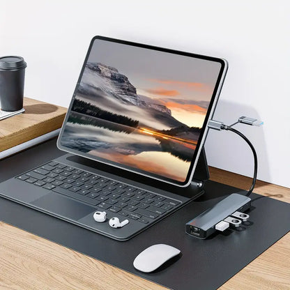 5-in-1 USB Multi-Port Type C Hub USB-C Docking Station with Ethernet