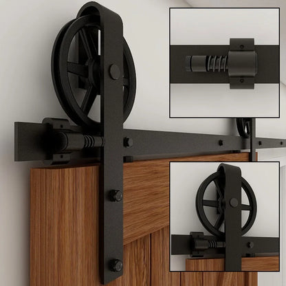 4m Sliding Barn Door Hardware Kit