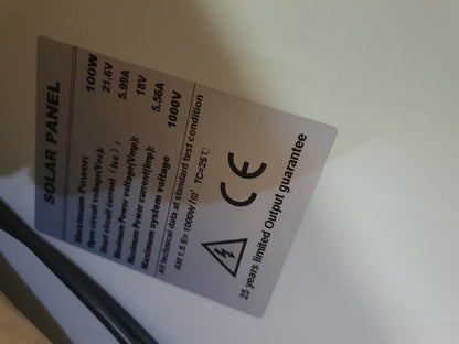 100W Solar Panel Kit