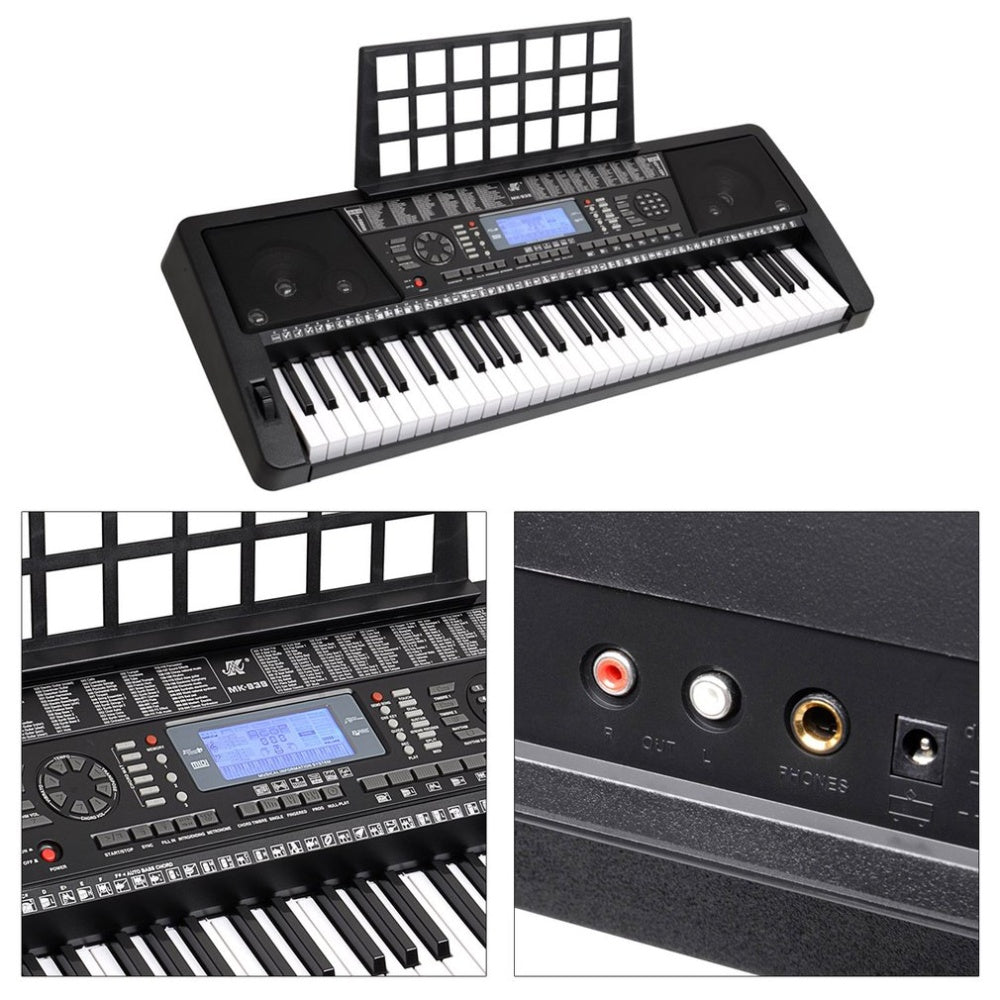 Electronic Piano Keyboard Piano with Stand Headphone and Stool