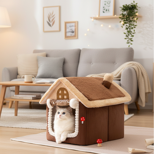 Cat House for Indoor Cats Large Washable Cat Cave