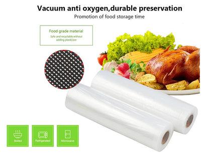 (2 Roll) 30*500cm Vacuum Sealer Bag Roll