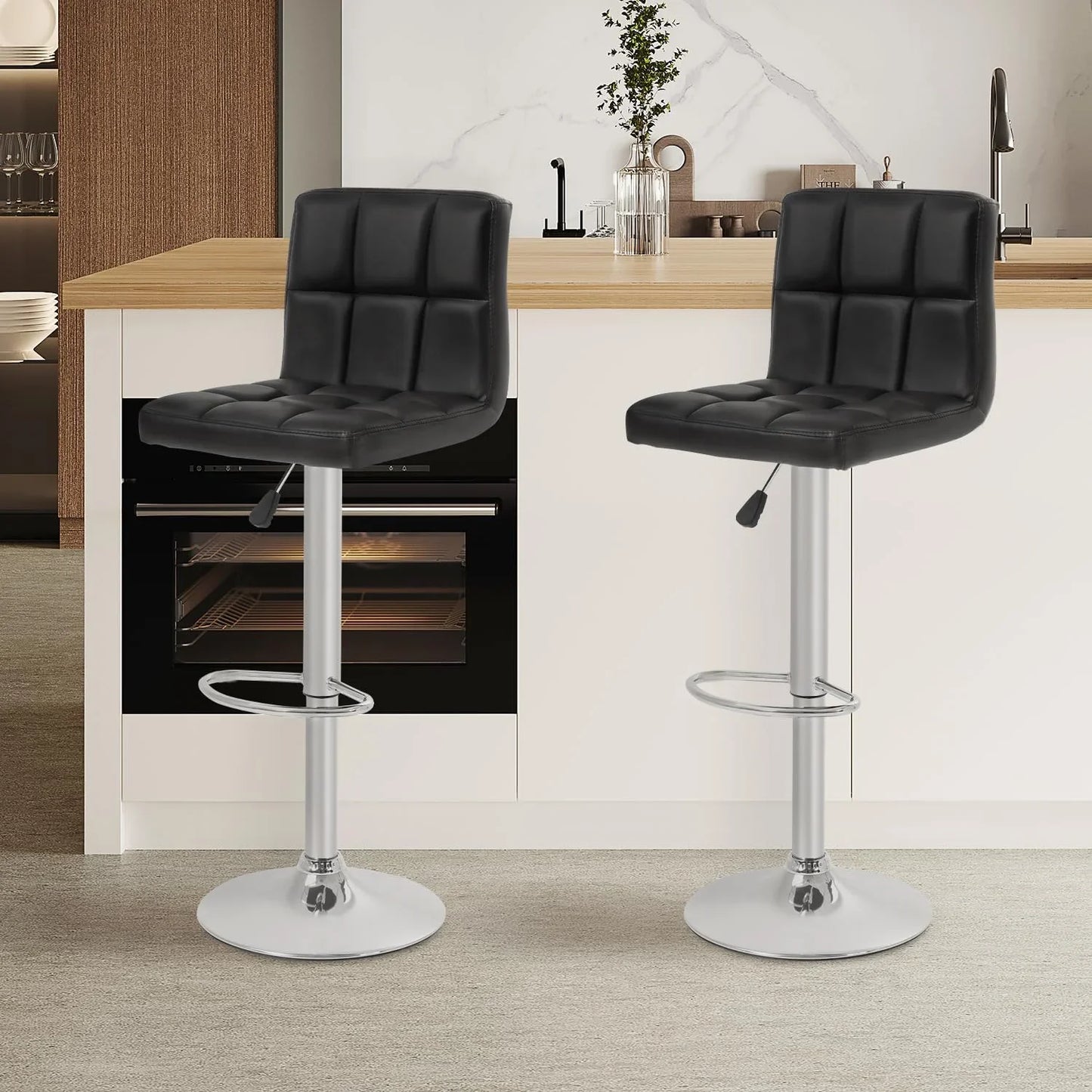 Bar Stool Height Adjustable Bar Stool Set of 2pcs