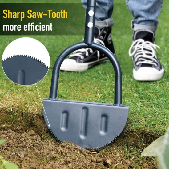 Manual edge trimmer half-moon lawn edger with handle Saw-Tooth Edger