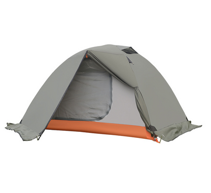 2-Person Double-Layer Four-Season Mountaineering Tent with Snow Skirt