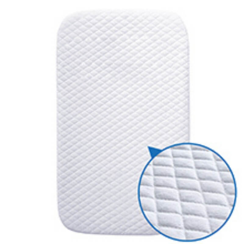 White Portable & Adjustable Electric Baby Crib/ Baby Bassinet Bedside Sleeper 2 Rocking Motion