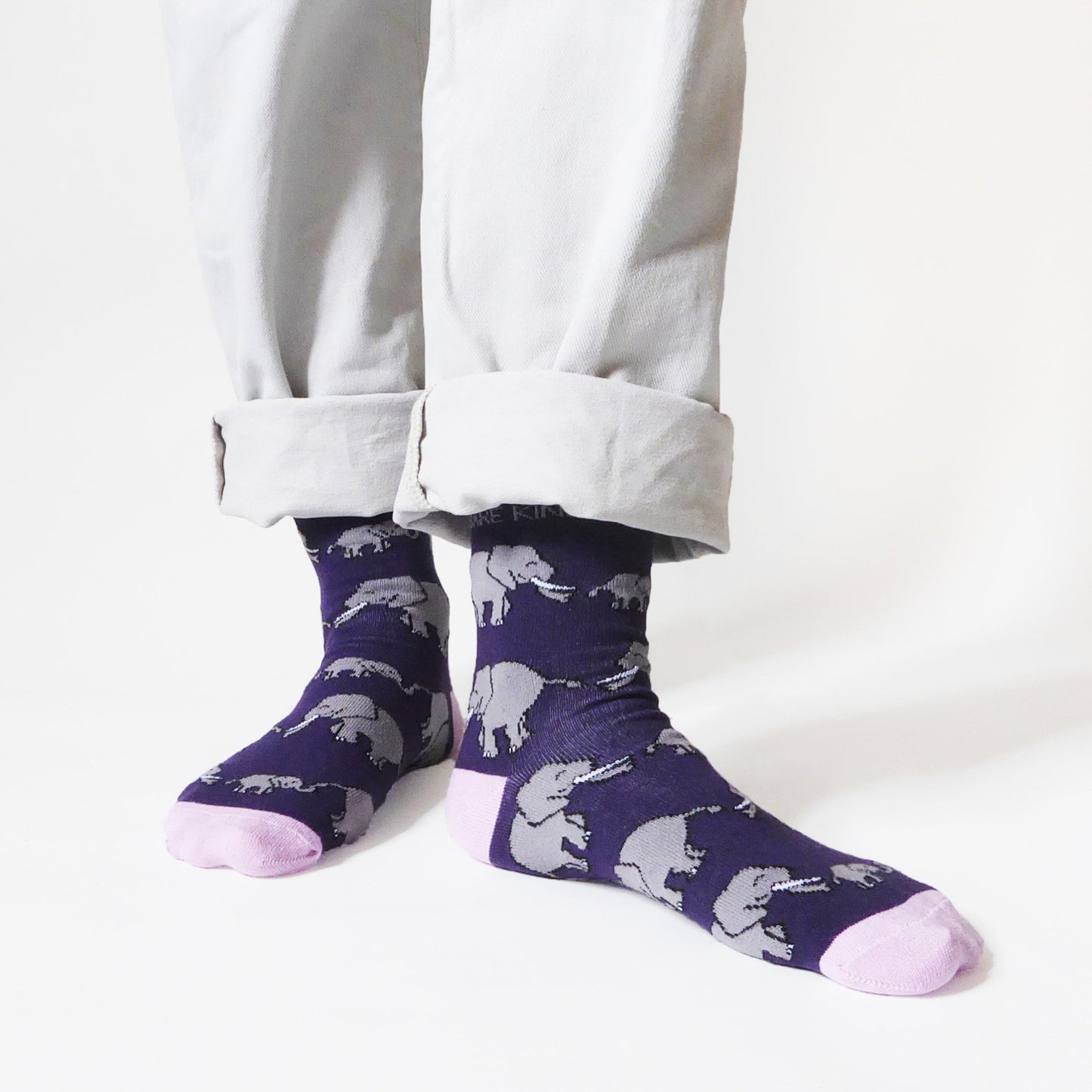 Save the Elephants Bamboo Socks