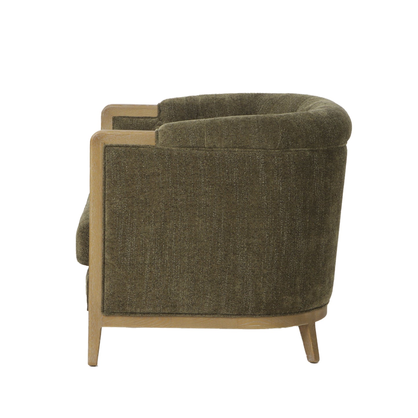 Ellsworth Tufted Armchair - Olive at online8 furniture store Auckland