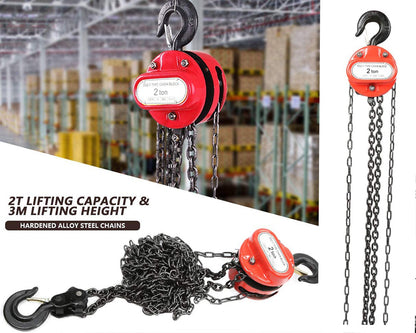 Chain Block Tackle Hoist 3M 2T