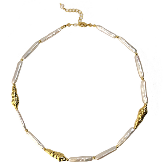 Toothpick Freshwater Pearl Necklaces