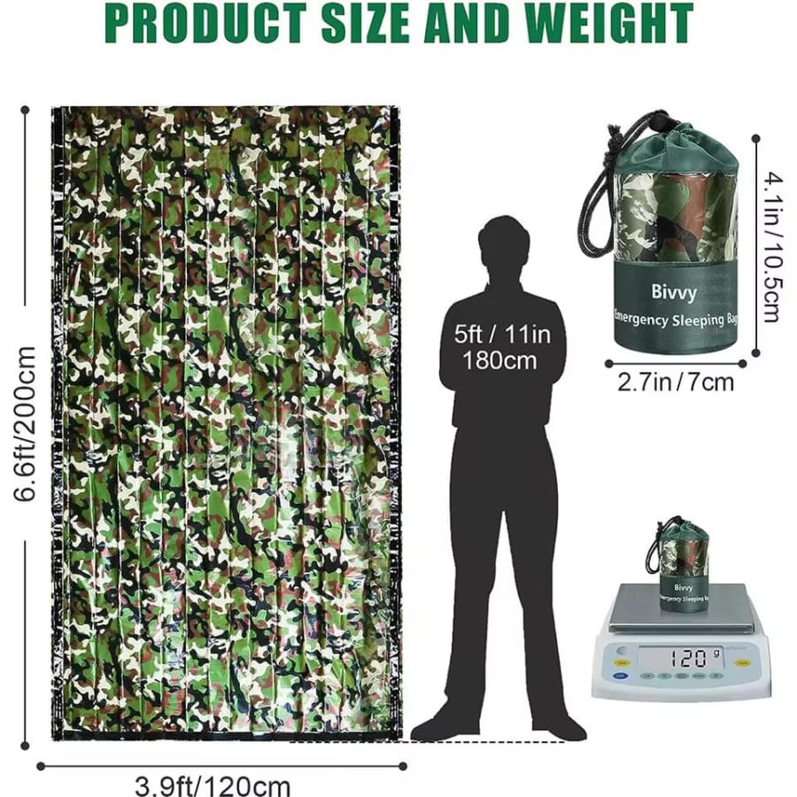 Emergency Camo Tube Tent