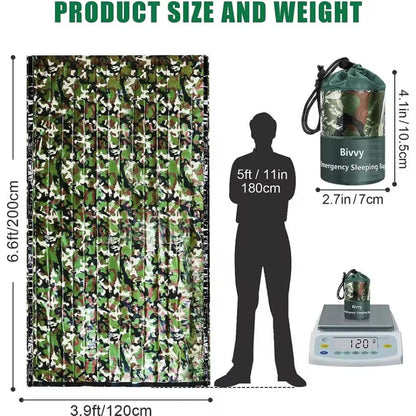 Emergency Camo Tube Tent