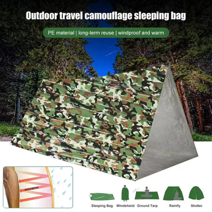 Emergency Camo Tube Tent