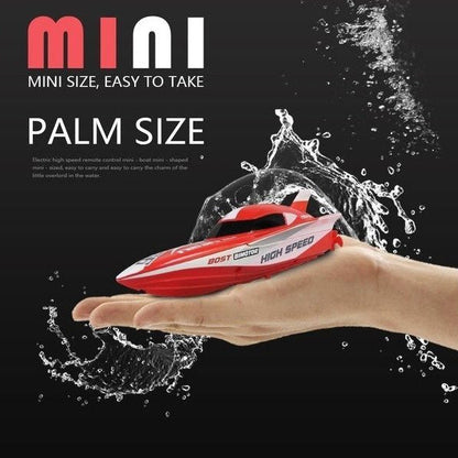 RC Mini Racing Boat - Red