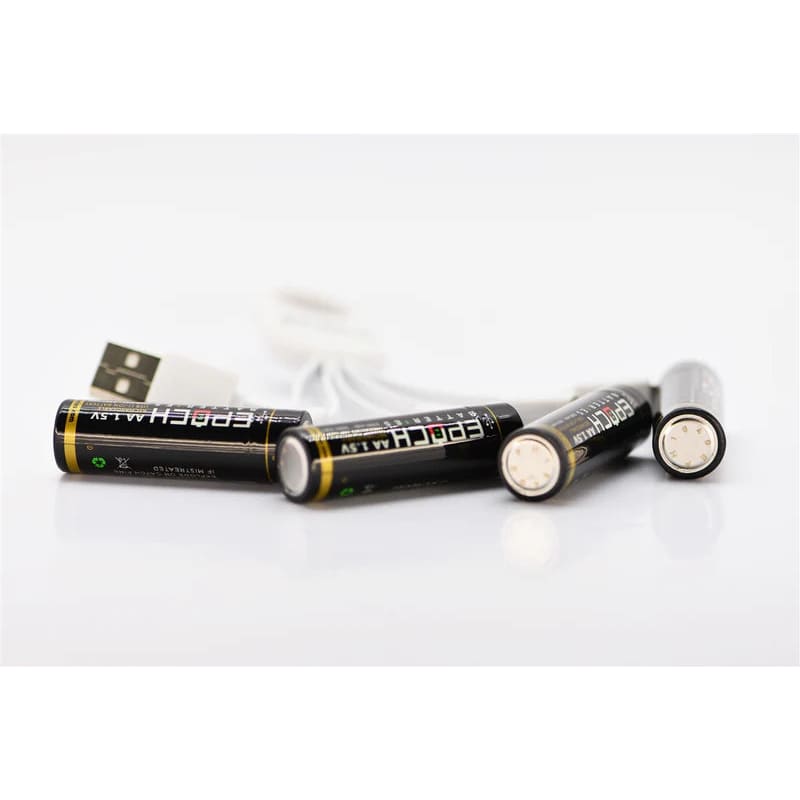 Epoch AA 1.5V 2300mAh USB Protected Li-ion Battery - 4 Pack