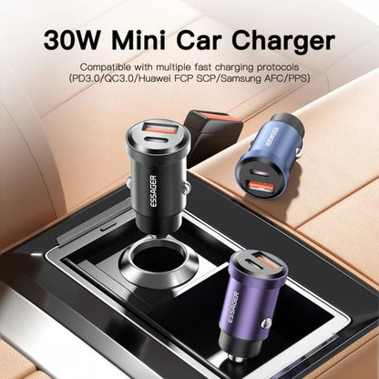 Essager Car Charger (Type C & USB Port)
