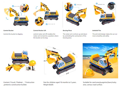 Ride On Excavator Digger