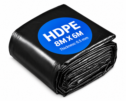 Pond Liner 6 x 8m 0.5mm HDPE