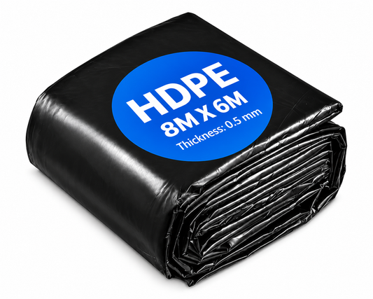 Pond Liner 6 x 8m 0.5mm HDPE
