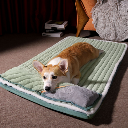 Plush and Velvet Waves Perfect Comfort Dog Bed - L