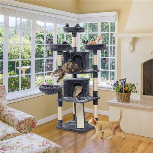 Large Cat Tree Big Cat House Plush Cat Tower
