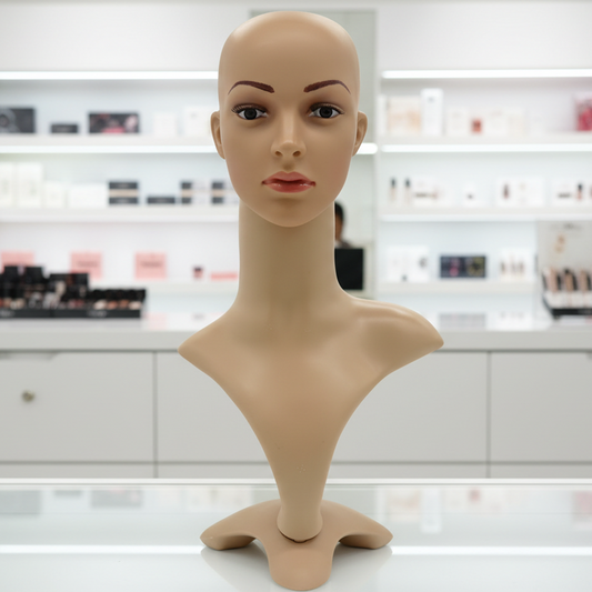 Female Mannequin Head Dummy Model Display Shop Stand