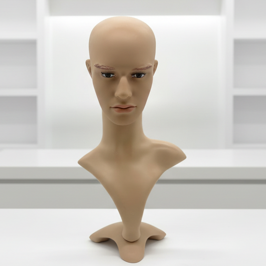 Male Mannequin Head Dummy Model Display Shop Stand