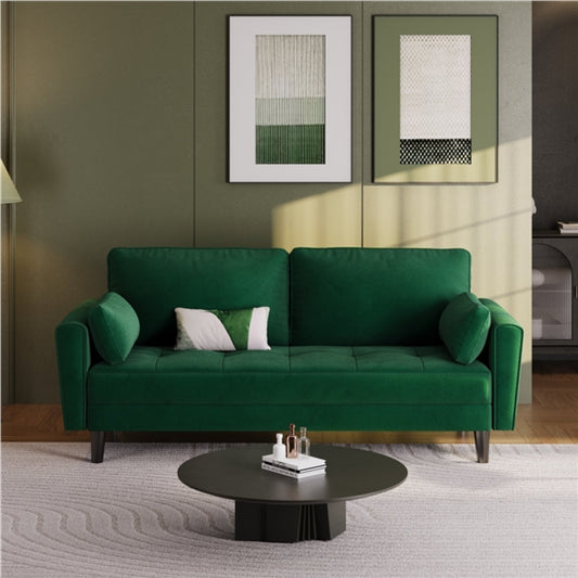 Fabric Upholstered Sofa 2 Seater Couch