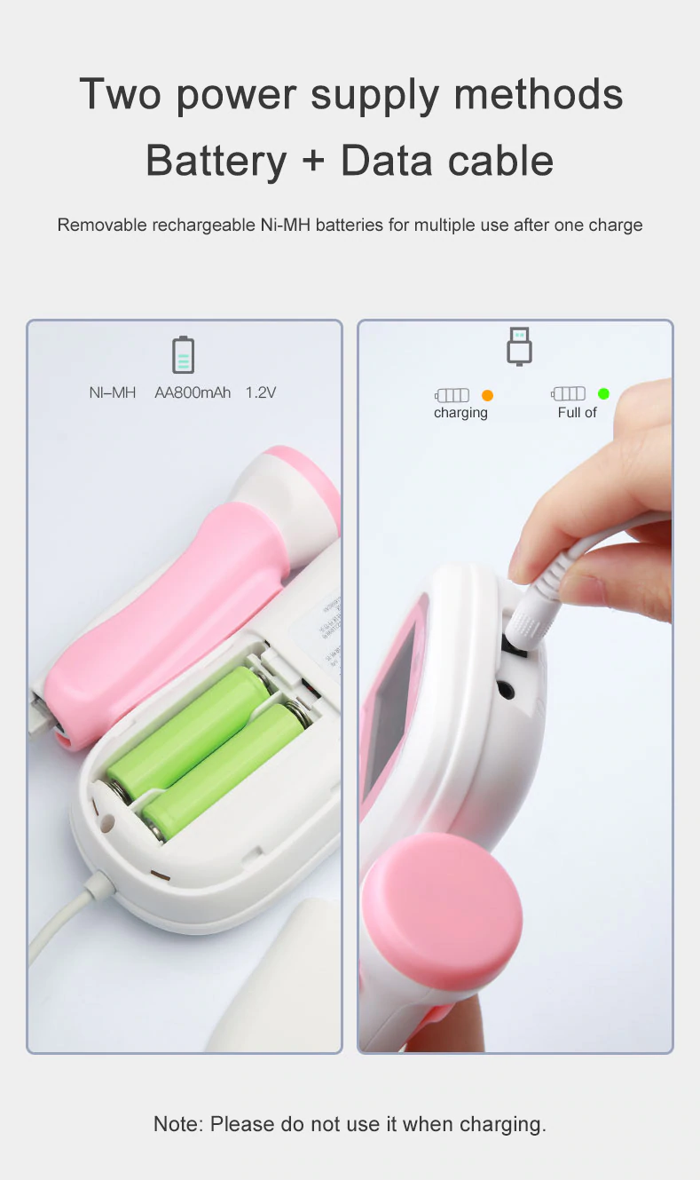 Fetal Doppler Ultrasound Baby Heartbeat Detector