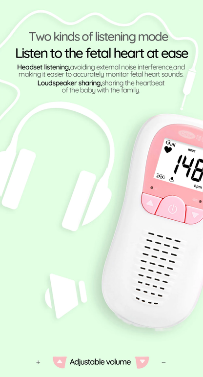 Fetal Doppler Ultrasound Baby Heartbeat Detector