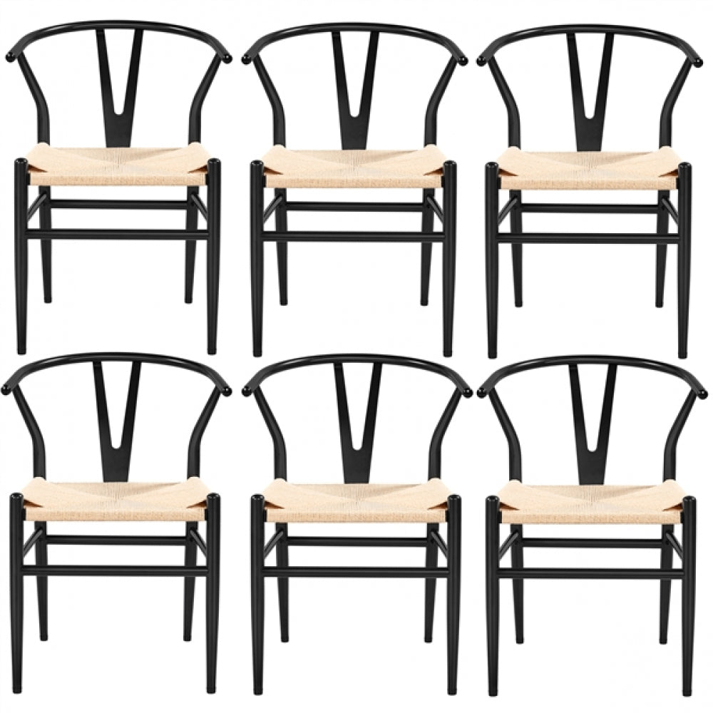 6pcs Weave Dining Chairs